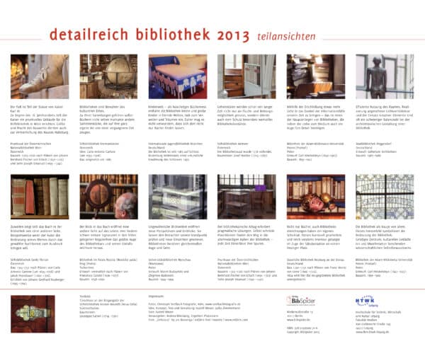 detailreich bibliothek 2013 Wandkalender – Bild 3